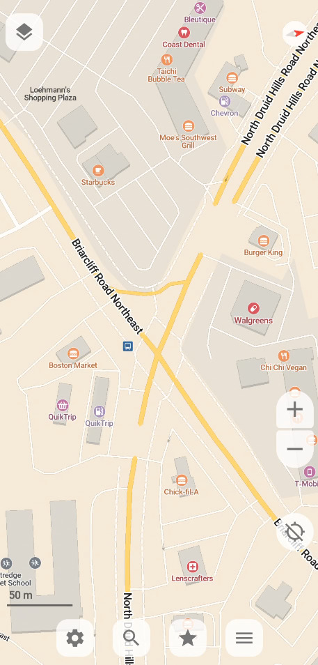 Custom map w/ road sections removed for ALPR avoidance (big-b-router)